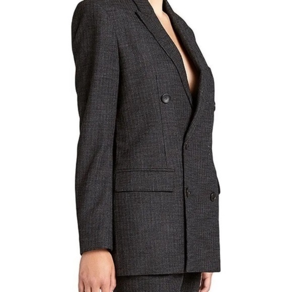 NEW A.L.C Gray Chadwick Oversized Pinstripe Blazer - Picture 2 of 15